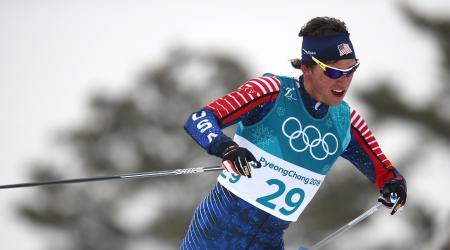 Scott Patterson finished 11th in the men’s 50k classic, the final men’s cross country event of the 2018 Olympic Winter Games. (Getty Images – Clive Mason)