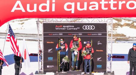 Kevin Bolger won the men’s freestyle sprint at the Winter Games NZ Wednesday