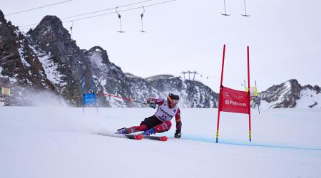 Luke Winters training in Sölden.