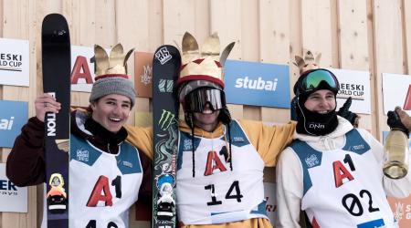 FIS Freeski slopestyle World Cup men's podium