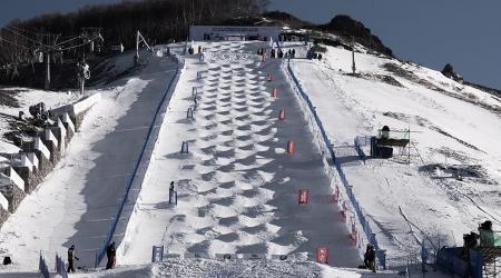 The moguls course in Thaiwoo, China