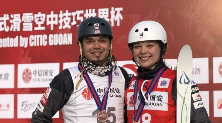 Eric Loughran and Ashley Caldwell