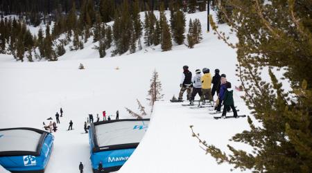 Athletes on superpipe