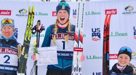 Women's podium
