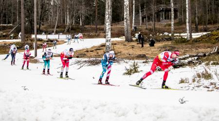 David Norris posted his best World Cup result of the season, finishing 24th, Sunday in Falun, Sweden. (www.nordicfocus.com. © Modica/NordicFocus)