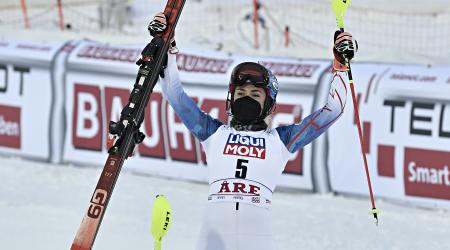 Mikaela Shiffrin Third Are Slalom
