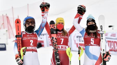 Mikaela Shiffrin Second Place Are Sweden