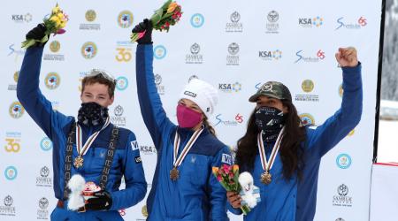 Chris Lillis, Ashley Caldwell, Eric Loughran 