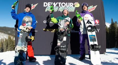 Dew Tour Slopestyle podium.