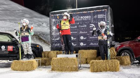 Women's Snow Rodeo podium