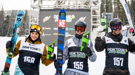 The men's podium. 