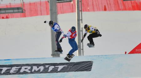 The women's SBX race. 