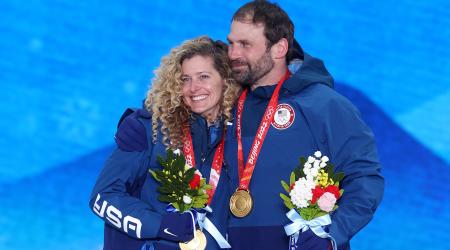 Lindsey Jacobellis and Nick Baumgartner