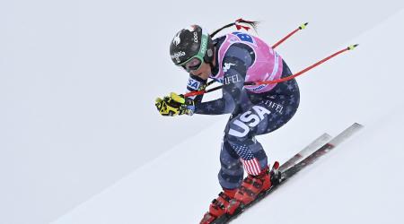 Breezy Johnson in St. Moritz