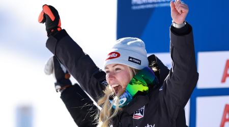 Mikaela Shiffrin Meribel Silver