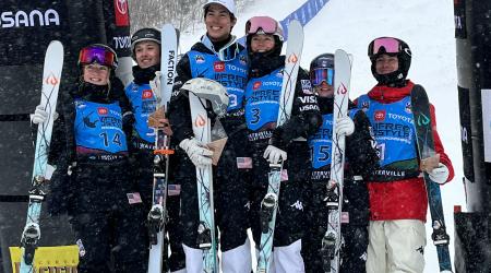 U.S. Moguls Nationals podium